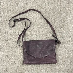 Latico Purple Leather Crossbody Bag